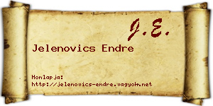 Jelenovics Endre névjegykártya